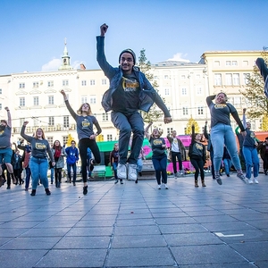 Das große Finale bildete ein Jubiläums-Flashmob am Samstag um 16 Uhr auf dem Linzer Hauptplatz.