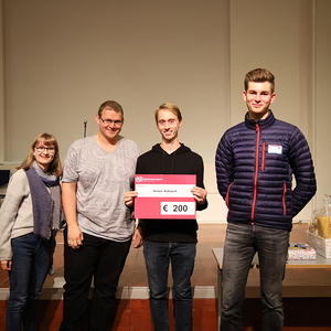 Ehrenamtlichen-Ehrung der Kath. Jugend. Laudatio und Preisübergabe an Simon Rubasch