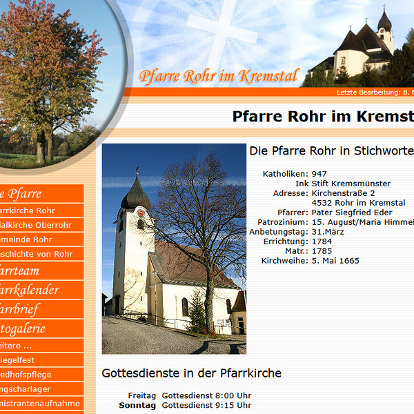 Alte Homepage