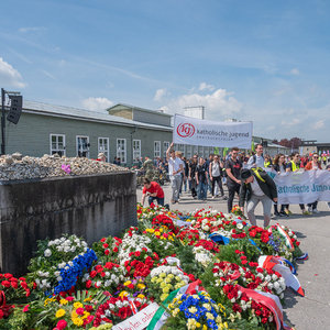 Gedenk- und Befreiungsfeier Mauthausen 2024Internationale Jugendgedenkfeier und Internationale Gedenk- und Befreiungsfeier zum thematischen Schwerpunkt „Recht und Gerechtigkeit im Nationalsozialismus“ anlässlich der 79. Wiederkehr der Befreiung des 