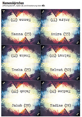 Namenskärtchen / Maria Fischer Namenskärtchen