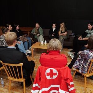 Austausch und Gespräch mit Stefanie Poxrucker.