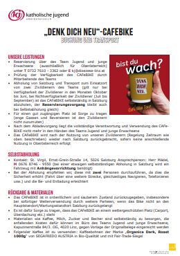Das „Denk dich neu“ - CAFeBIKE
