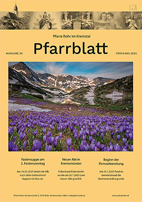 Pfarrblatt Frühling 2025