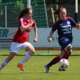Denise Pesendorfer bei einem Fußballspiel