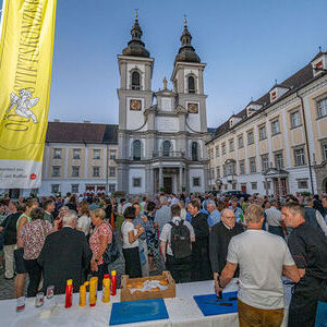 Gemütlicher Ausklang im Stift Kremsmünster.