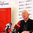 Erzbischof Franz Lackner als Sprecher der Österreichischen Bischofskonferenz bei der Pressekonferenz in Wien. / © Kathpress / Henning Klingen Erzbischof Franz Lackner als Sprecher der Österreichischen Bischofskonferenz bei der Pressekonferenz in Wien.