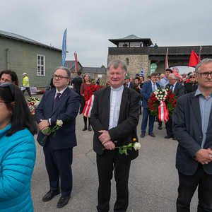 Gedenk- und Befreiungsfeier Mauthausen 2024Internationale Jugendgedenkfeier und Internationale Gedenk- und Befreiungsfeier zum thematischen Schwerpunkt „Recht und Gerechtigkeit im Nationalsozialismus“ anlässlich der 79. Wiederkehr der Befreiung des 