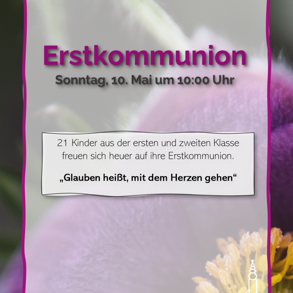 Erstkommunionfeier in Mining