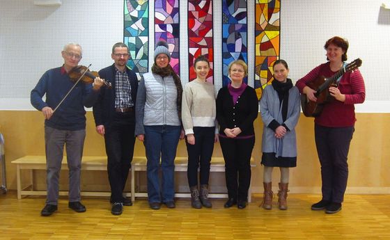 Gruppenfoto im Pfarrsaal Linz-Hl. Familie - SO. 26.1.2020